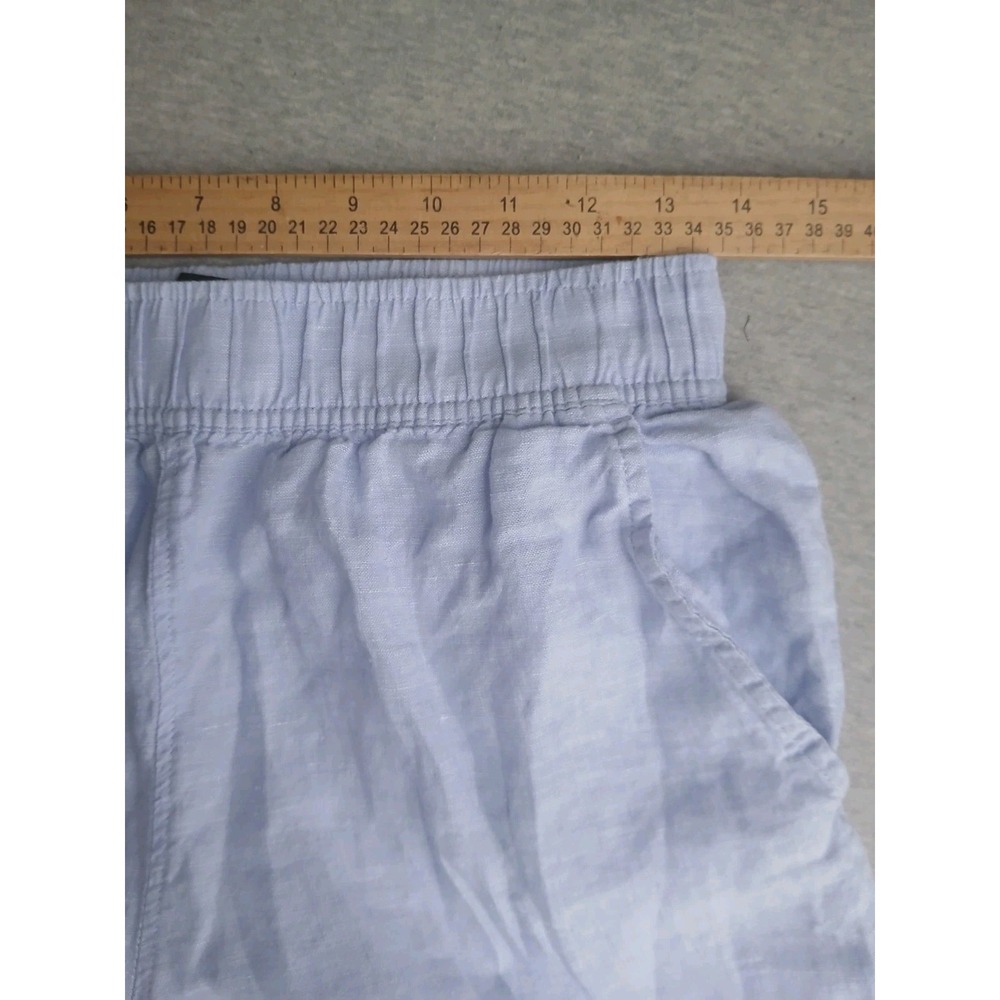Tahari Pants Small 100 Linen Wide Leg  Comfort Pull On Beach Resort Boho Stretch - Picture 7 of 12